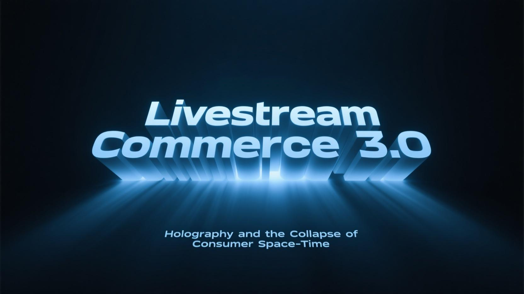 Livestream Commerce 3.0: Holography and the Collapse of Consumer Space-Time