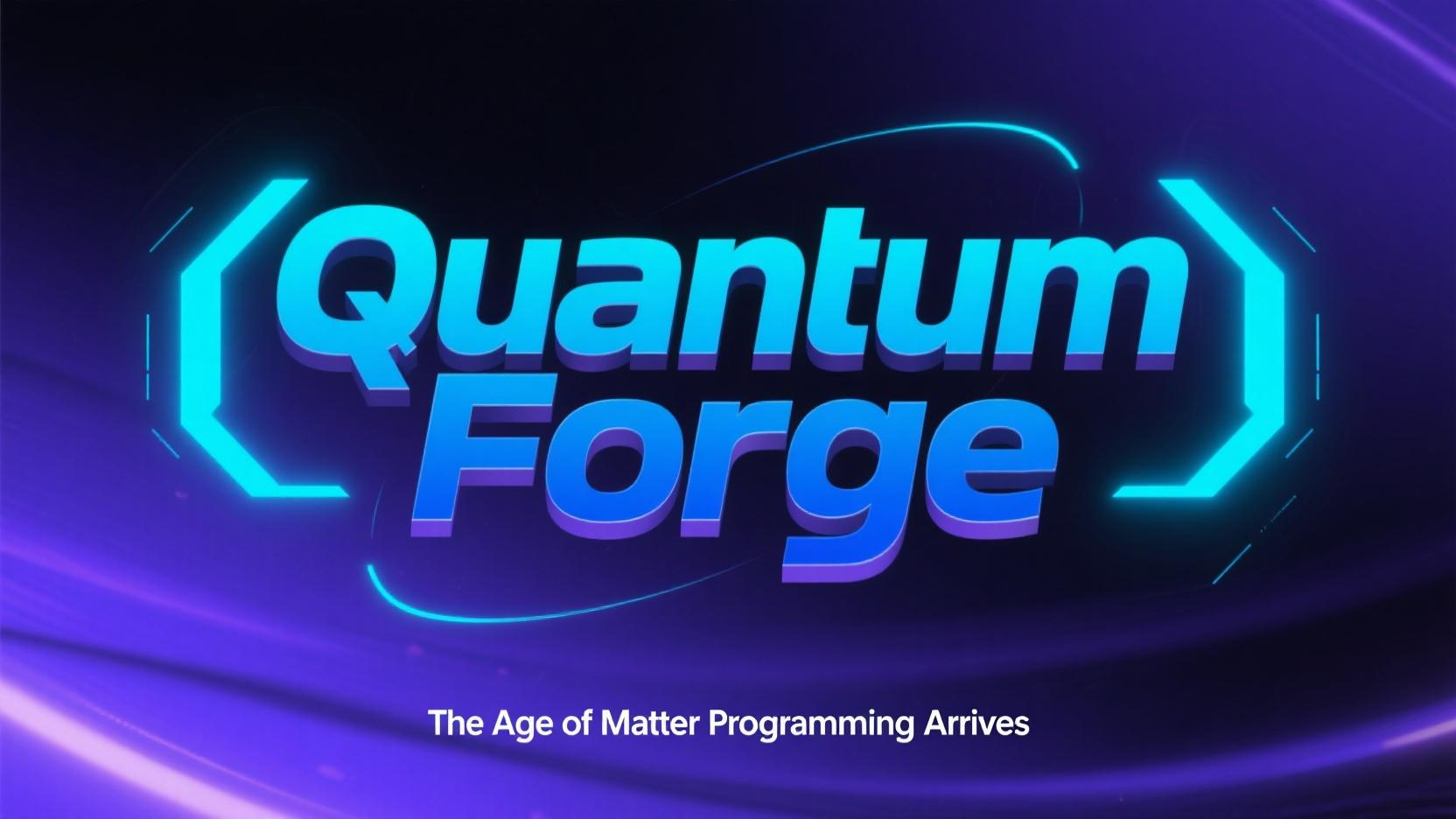 Quantum Forge: The Age of Matter Programming Arrives